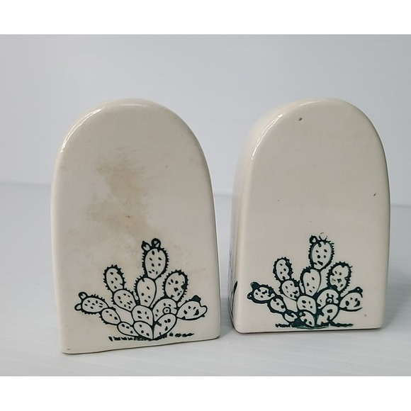 Vintage Tombstone Salt & Pepper Shakers Japan Pepper Tate & Salty O'Day Stoppers - Picture 3 of 7